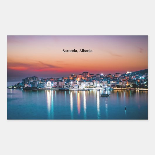 Saranda, Albanië Rechthoekige Sticker (Voorkant)