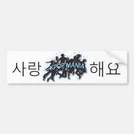 SARANG HAE YO KPOP MANIA Bumpersticker