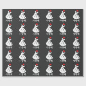 Saranghae Love KPop Finger Heart Koreaans Cadeaupapier (Vlak)