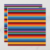 Sarape Cinco de Mayo Uitnodiging (Voorkant / Achterkant)