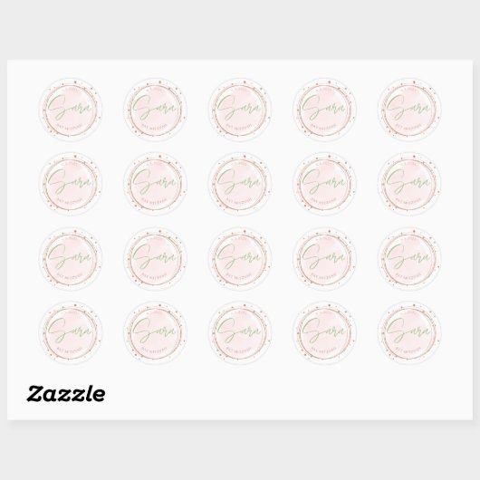 Sara's Bat Mitzvah stickers (Vel)