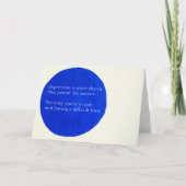 Sara's Mental Health Wenskaart Kaart (Voorkant)