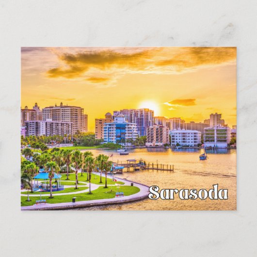 Sarasoda, Sunny Florida, Verenigde Staten Briefkaart (Voorkant)