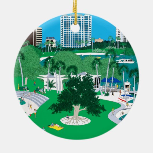 Sarasota Bay Front Ornament (Achterkant)