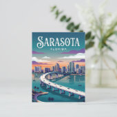 Sarasota Bayfront Park VS Briefkaart (Staand voorkant)