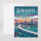 Sarasota Bayfront Park VS Briefkaart (Voorkant / Achterkant)