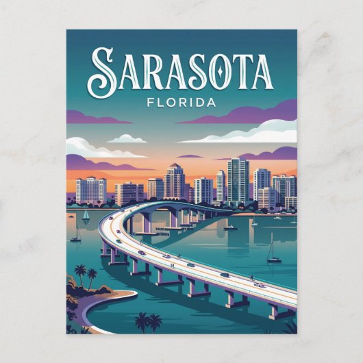 Sarasota Bayfront Park VS Briefkaart (Voorkant)