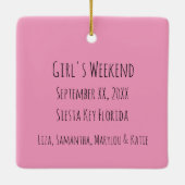 Sarasota Beach Ceramic Ornament (Achterkant)