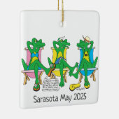 Sarasota Beach Gators Keramisch Ornament (Rechts)