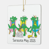 Sarasota Beach Gators Keramisch Ornament (Links)