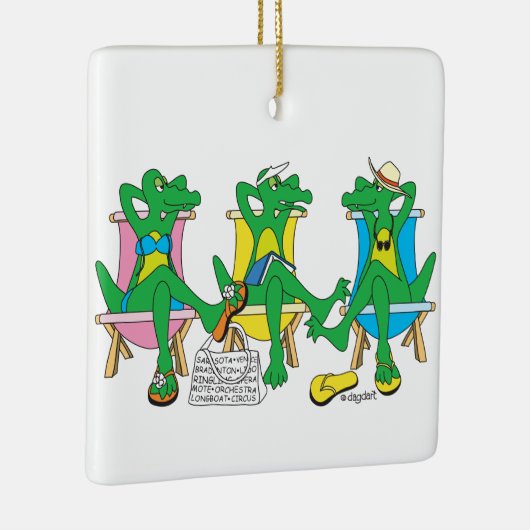 Sarasota Beach Keramisch Ornament (Rechts)