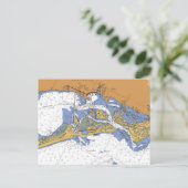 Sarasota, Briefkaart Nautical Harbor Chart in Flor (Staand voorkant)