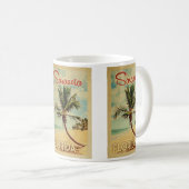 Sarasota Coffee Mok Palm Tree Vintage Travel (Voorkant rechts)