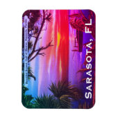  Sarasota, FL Beach Sunset - Golf van Mexico Magneet (Verticaal)