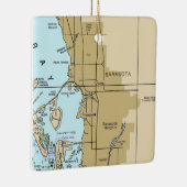 Sarasota FL Chart Keramisch Ornament (Rechts)