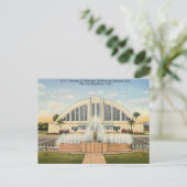 Sarasota FL Municipal Auditorium Briefkaart (Staand voorkant)