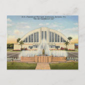 Sarasota FL Municipal Auditorium Briefkaart (Voorkant)