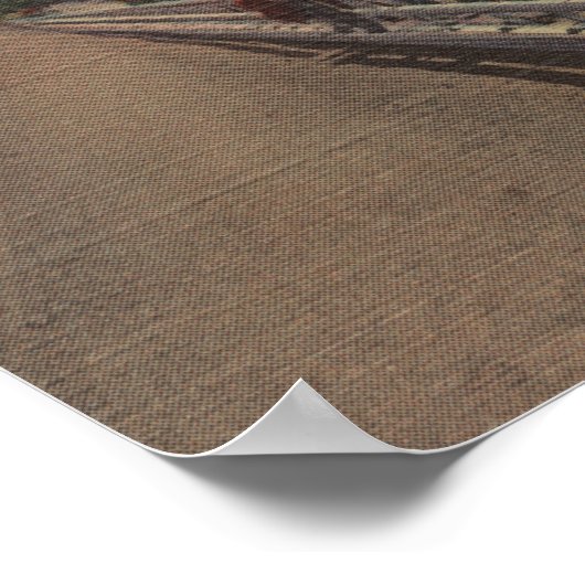 Sarasota, FL - Uitzicht van mensen Gevist Poster (Hoek)