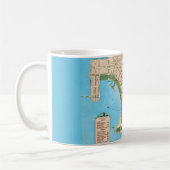 Sarasota FL Vintage kaart mok (Links)