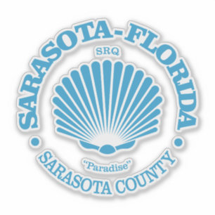 Sarasota Fl (zeeschelp) Sticker
