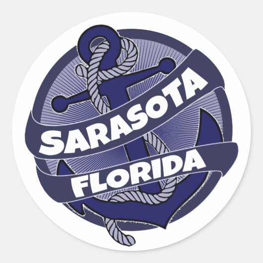 Sarasota Florida Anker stickers (Voorkant)