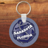 Sarasota Florida ankerwervelkolom sleutelhanger (Voorkant)
