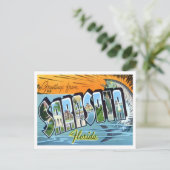 Sarasota, Florida  Big Letters Briefkaart (Staand voorkant)