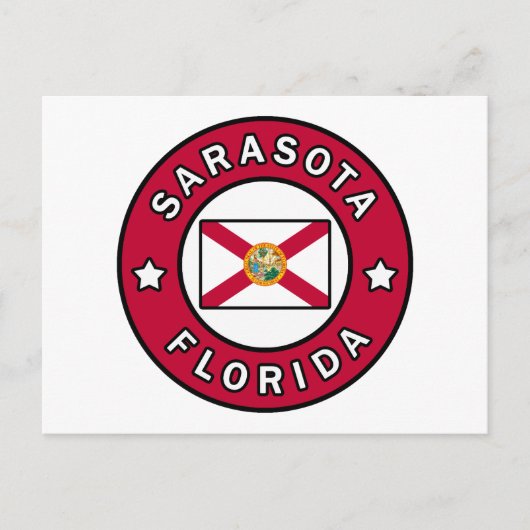 Sarasota Florida Briefkaart (Voorkant)