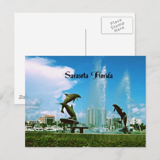 Sarasota Florida Briefkaart (Voorkant / Achterkant)