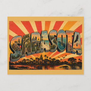 Sarasota Florida Golfkust Botanische Tuin Strand Briefkaart