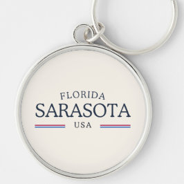 Sarasota Florida Heritage – Classic Cream Sleutelhanger