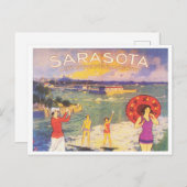 Sarasota Florida  jaren 20 Briefkaart (Voorkant / Achterkant)