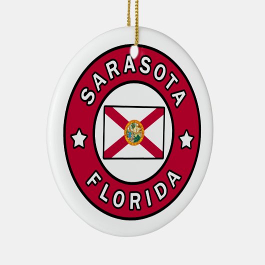 Sarasota Florida Keramisch Ornament (Rechts)
