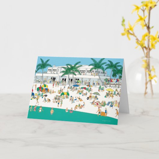 Sarasota Florida Lido Beach Kaart (Gele Bloem)