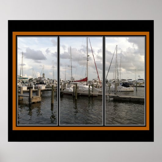 Sarasota Florida Marina Poster (Voorkant)