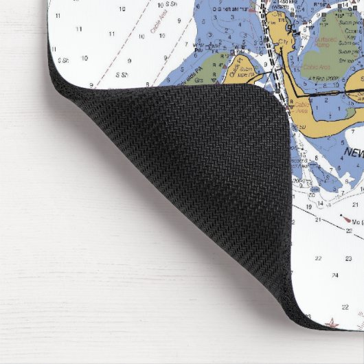 Sarasota, Florida Nautical Harbor Chart Mousepad Muismat (Hoek)