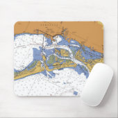 Sarasota, Florida Nautical Harbor Chart Mousepad Muismat (Met muis)