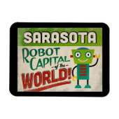 Sarasota Florida Robot - Funny  Magneet (Horizontaal)