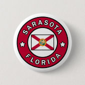 Sarasota Florida Ronde Button 5,7 Cm (Voorkant)