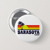 Sarasota Florida Ronde Button 5,7 Cm (Voorkant /achterkant)
