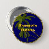 Sarasota, Florida Ronde Button 7,6 Cm (Voorkant /achterkant)