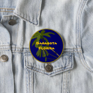 Sarasota, Florida Ronde Button 7,6 Cm