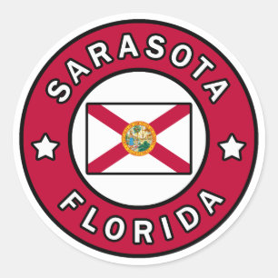 Sarasota Florida Ronde Sticker