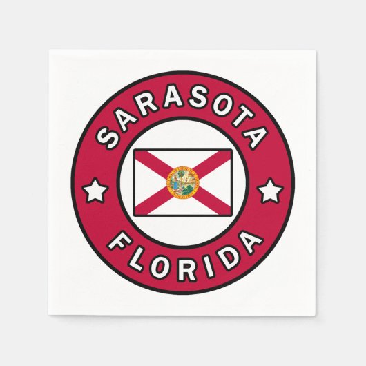 Sarasota Florida Servet (Voorkant)