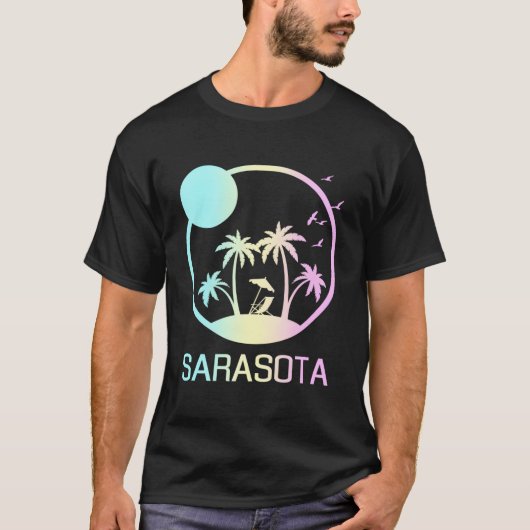 Sarasota Florida Travel Vacation Beach T-shirt (Voorkant)