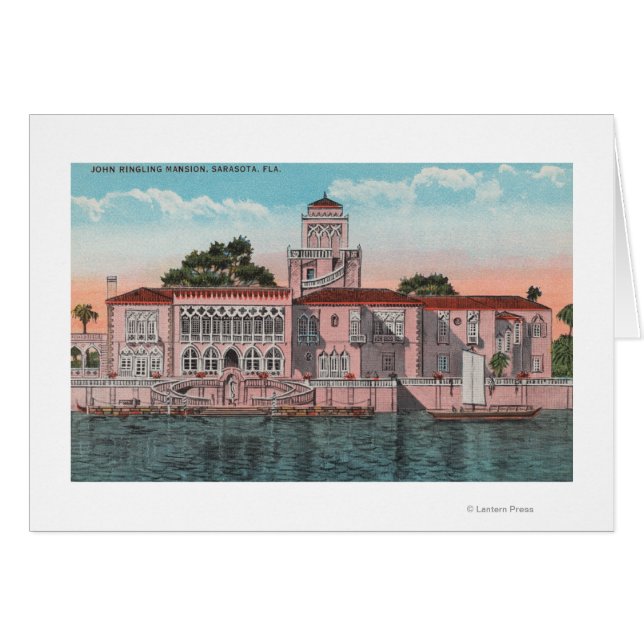 Sarasota, Florida - Uitzicht van John Ringling (Voorkant Horizontaal)