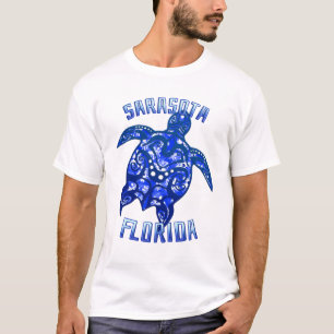 Sarasota Florida Vacation Tribal Turtle T-shirt