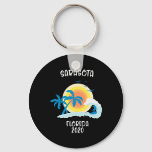 Sarasota Florida Vakantie Surf Strand Familie Reis Sleutelhanger