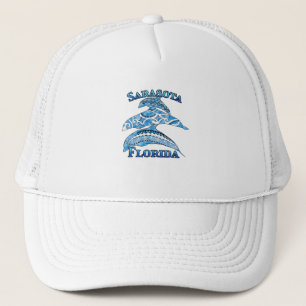 Sarasota Florida Vakantie Tribale Dolfijnen Trucker Pet