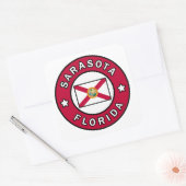 Sarasota Florida Vierkante Sticker (Envelop)